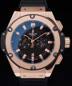 Réplica de Relógio Hublot King Power Dourado