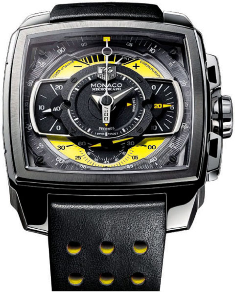 R plica de Rel gio Tag Heuer Mikrograph Yellow