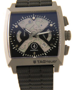 Alternative view of Réplica de Relógio Tag Heuer Monaco Titanium Cinza