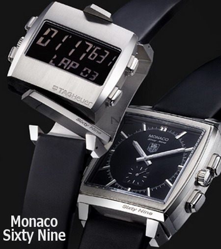 R plica de Rel gio Tag Heuer Monaco 69 Anal gico e Digital