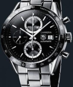 Réplicas de Relógio Tag Heuer Carrera Brad Pit Edition Black Solid Steel