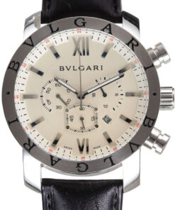 Relógio Bulgari Chronometro White Couro
