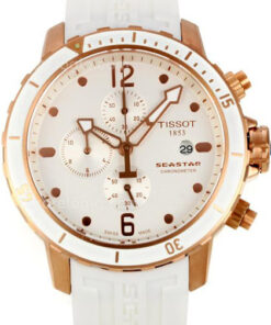 Réplica de Relógio Tissot Sea Star Branco com Rosê