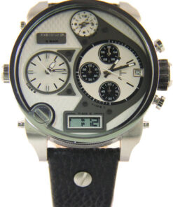 Réplica de Relógio Diesel DZ7125 Branco e Prata