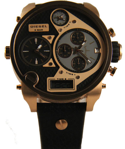 Réplica de Relógio Diesel DZ7125 Rosê e Preto