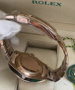 Réplica de Relógio Rolex GTM Dourado e Rosê