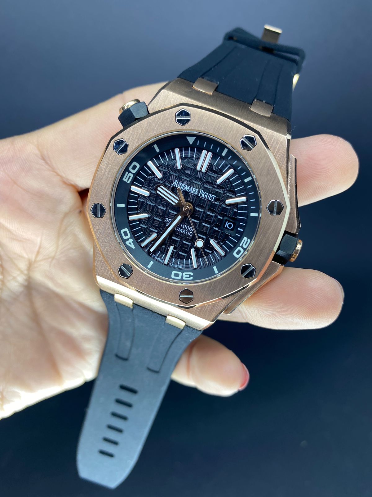 Réplica de Relógio Audemars Piguet Ryal Oak borracha