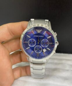 Réplica de Relógio Armani Aço Crono