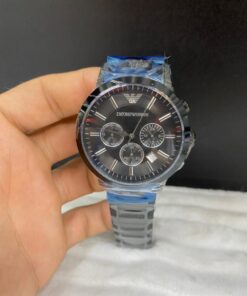 Réplica de Relógio Armani Aço Crono