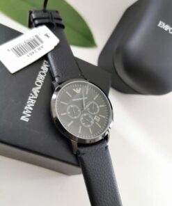 Réplica de Relógio  Armani Couro