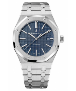 Réplica de relógio Audemars Piguet Royal Oak Blue.  Um relógio masculino, com um design moderno e sofisticado