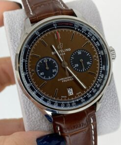 Réplica de Relógio Breitling Couro