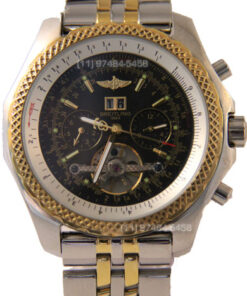 Réplica de Relógio Breitling Bentley 1884 Preto Misto