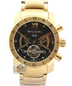 Réplica de Relógio Bulgari Homem de Ferro Preto Dourado