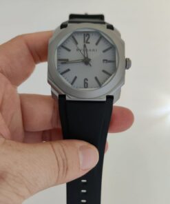 Réplica de Relógio Bulgari Octo Borracha