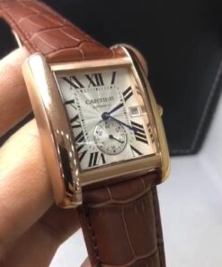 Réplica de Relógio  Cartier  Tank Couro