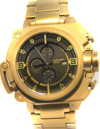 Réplica de Relógio Diesel Batman Dourado Black