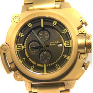 Réplicas de Relógio Diesel Batman Dourado Black