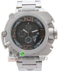 Réplica de Relógio Diesel Batman Prata Black Aço ( PROMOÇÃO )