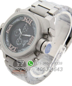 Alternative view of Réplica de Relógio Diesel Batman Prata Black Aço ( PROMOÇÃO )