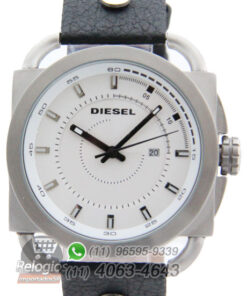 Réplica de Relógio Diesel The Only Brave Prata Branco 
