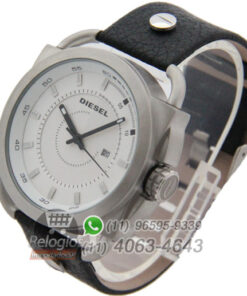 Alternative view of Réplica de Relógio Diesel The Only Brave Prata Branco 