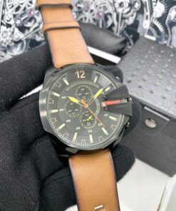 Réplica de Relógio  Diesel 10 Bar Couro