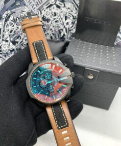 Réplica de Relógio  Diesel 10 Bar Couro