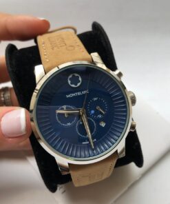 Réplica de Relógio Montblanc em Couro