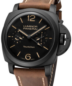Alternative view of Réplica de Relógio Panerai Luminor Toubillon GMT Cerâmica 