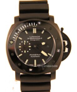 Réplica Relógio Panerai Submersible Preto Cerâmica