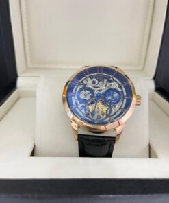 Réplica de Relógio Patek Philippe Esqueleto Couro