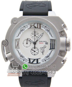 Réplica de Relógio Diesel Batman Prata Branco