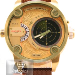 Réplica de Relógio Diesel Dz7222 Radar Dourado Preto