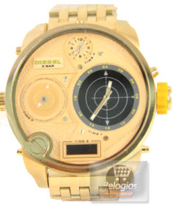 Réplica de Relógio Diesel Radar Dourado