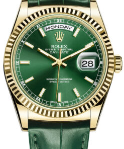 Réplica de Relógio Rolex Day Date Gold Green Edition