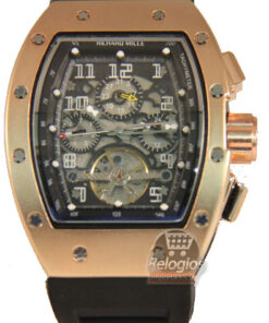 Réplica de Relógio Richard Mille Felipe Massa Edition Rose Black