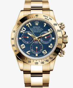 Réplica de Relógio Rolex Cosmograph Daytona Gold Blue