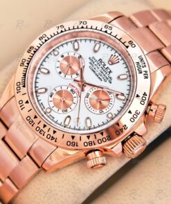 Réplica de Relógio Rolex Cosmograph Daytona Rose Gold