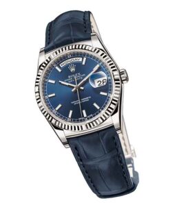 Réplica de Relógio Rolex Day Date White Gold Blue