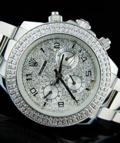 Réplica de Relógio Rolex Daytona Black Gold Edition Diamond