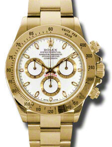 Réplica de Relógio Rolex Daytona Dourado Branco