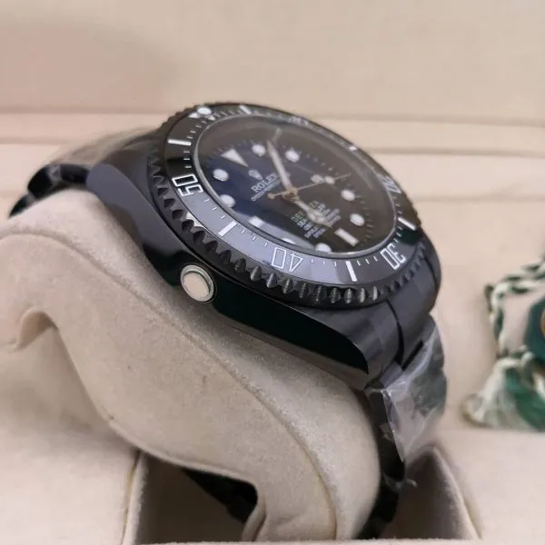 Réplica de Relógio Rolex Deapsea - SEA-DEWELLER Preto 3