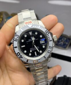 Alternative view of Relógio Réplica Rolex Yacht Master Prata