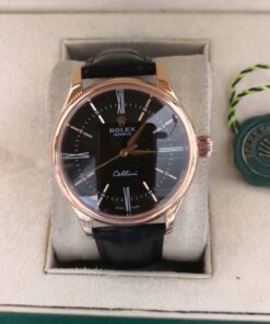 Réplica de Relógio Rolex Cellini - Couro 2