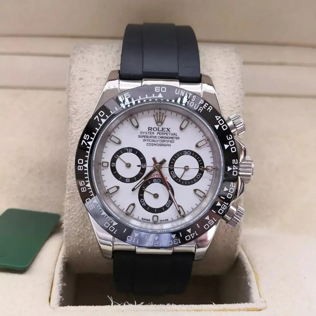 Réplica de Relógio Rolex Daytona - Borracha - Várias cores