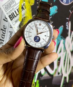 Réplica de Relógio Rolex Couro Sol e Lua