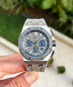 SUPER CLONE MÁQUINA ETA – AUDEMARS PIGUET ROYAL OAK OFFSHORE SELFWINDING CINZA 43MM