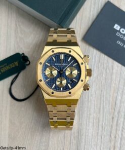 AUDEMARS PIGUET ROYAL OAK 41MM DOURADO AZUL 15400