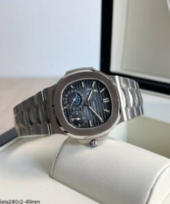 PATEK PHILIPPE NAUTILUS 40MM PRATA AZUL 5712